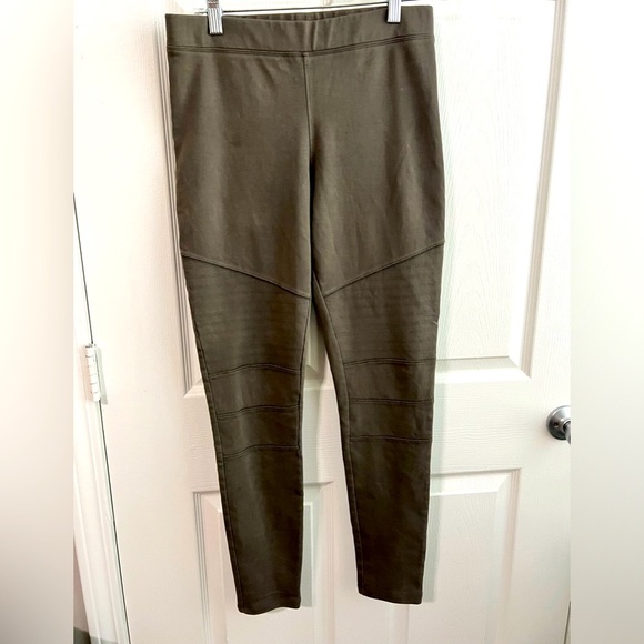 Moto Leggings, Army Green Express leggings - Picture 1 of 5